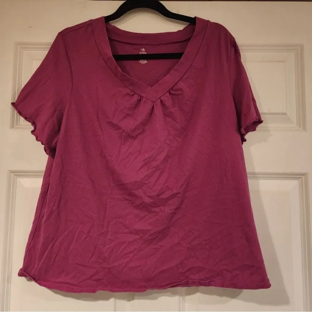 Bobbie Brooks Purple sleep top L
